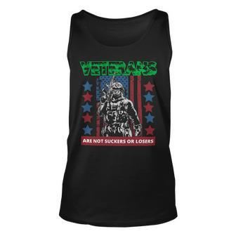 Veteran Veterans Day Are Not Suckers Or Losers 138 Navy Soldier Army Military Unisex Tank Top - Monsterry AU