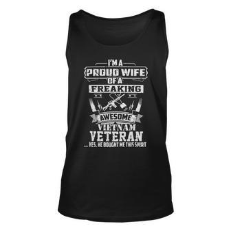 Veteran Veterans Day Proud Vietnam Veteran Wife 32 Navy Soldier Army Military Unisex Tank Top - Monsterry
