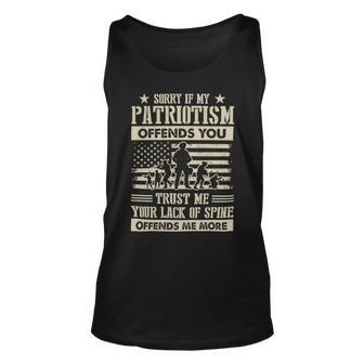 Veteran Veterans Day Trust Me Your Lack Of Spine Offends Veteran More 92 Navy Soldier Army Military Unisex Tank Top - Monsterry AU