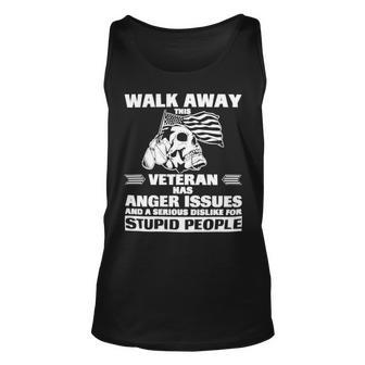 Veteran Veterans Day Twalk Away This Veteran Has Anger Issue669 Navy Soldier Army Military Unisex Tank Top - Monsterry DE