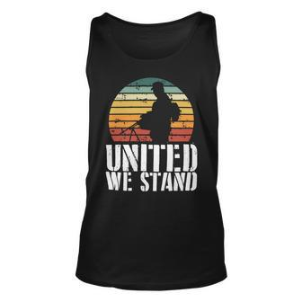Veteran Veterans Day United We Stand Military Soldier Silhouette 323 Navy Soldier Army Military Unisex Tank Top - Monsterry CA
