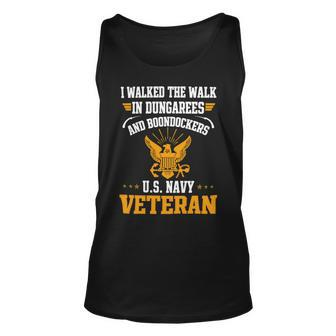 Veteran Veterans Day Us Navy Veterani Walked The Walk 174 Navy Soldier Army Military Unisex Tank Top - Monsterry