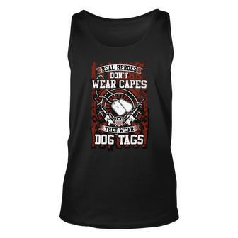 Veteran Veterans Day Vintage Style Real Here Were Dog Tags155 Navy Soldier Army Military Unisex Tank Top - Monsterry