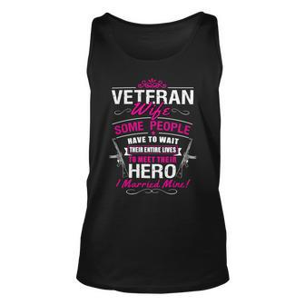 Veteran Veterans Day Wife 128 Navy Soldier Army Military Unisex Tank Top - Monsterry