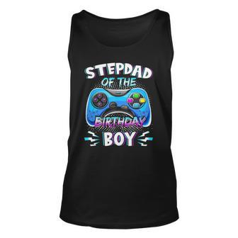 Video Game Birthday Party Stepdad Of The Bday Boy Matching Unisex Tank Top | Mazezy