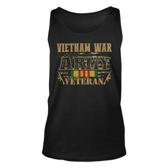 Vietnam War Veteran Army Vietnam Veteran T-Shirt Unisex Tank Top - Monsterry