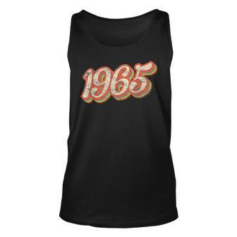 Vintage 1965 Text 56Th Birthday Retro 56 Year Old Unisex Tank Top - Seseable