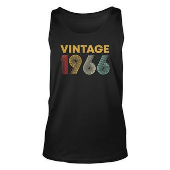 Vintage 1966 56Th Birthday Gift Men Women 56 Years Old Unisex Tank Top | Mazezy