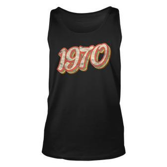Vintage 1970 Text 51St Birthday Retro 51 Year Old Unisex Tank Top - Seseable