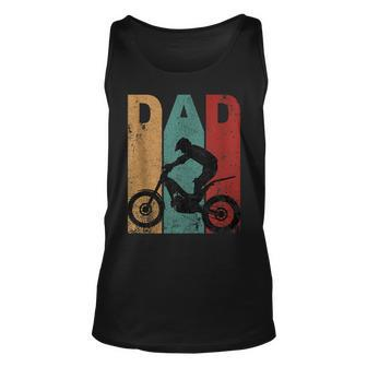 Vintage Motocross Dad Dirt Bike Fathers Day 4Th Of July Unisex Tank Top - Seseable
