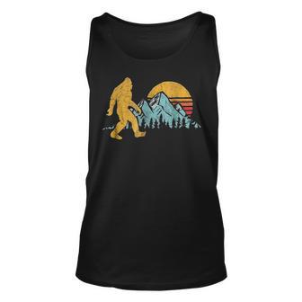 Vintage Retro Bigfoot Believe Silhouette Mountain Sun 234 Shirt Unisex Tank Top | Favorety UK