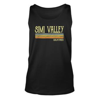 Vintage Retro Simi Valley California Vacation Gift Unisex Tank Top | Mazezy