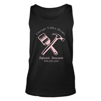 Vintage Vallee Home Renovations Company Unisex Tank Top | Mazezy