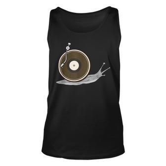 Vinyl Snail Vinyl Records Dj Vinyl Slug Lp Collector 155 Trending Shirt Unisex Tank Top | Favorety UK