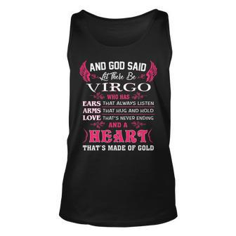 Virgo Girl And God Said Let There Be Virgo Girl Unisex Tank Top - Seseable