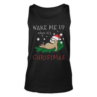 Wake Me Up When Its Christmas 820 Shirt Unisex Tank Top | Favorety