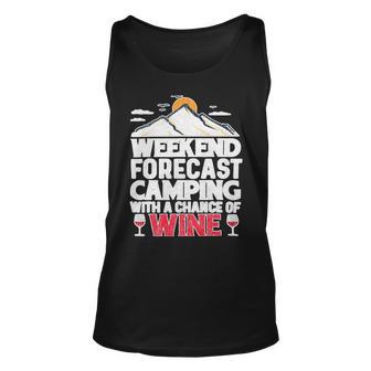 Weekend Forcast Wine Lover Outdoor 26 Shirt Unisex Tank Top | Favorety