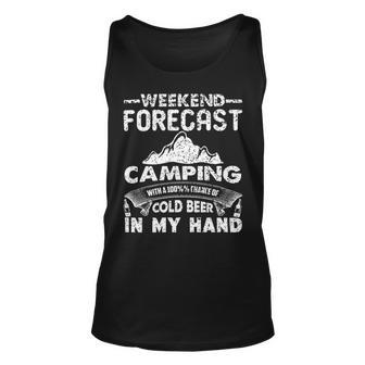 Weekend Forecast Camping 716 Trending Shirt Unisex Tank Top | Favorety UK