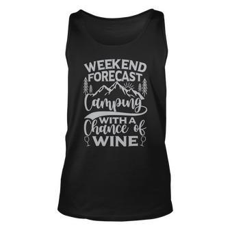 Weekend Forecast Mountain Camper 11 Shirt Unisex Tank Top | Favorety UK