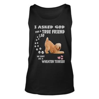 Wheatie Dog Mom Dad Costume Cute Soft Coated Wheaten Terrier Unisex Tank Top - Thegiftio UK