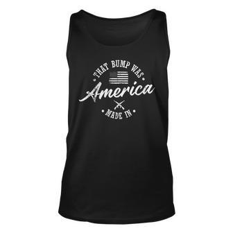 Womens 4Th Of July Pregnancy Announcement For Dad And Mum Bump Unisex Tank Top - Seseable