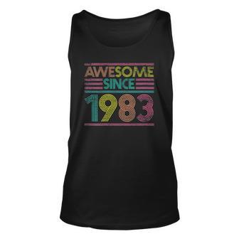 Womens Awesome Since 1983 39Th Birthday Gifts 39 Years Old Unisex Tank Top | Mazezy CA