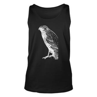 Womens Bird Falcon Bird Of Prey Unisex Tank Top | Mazezy