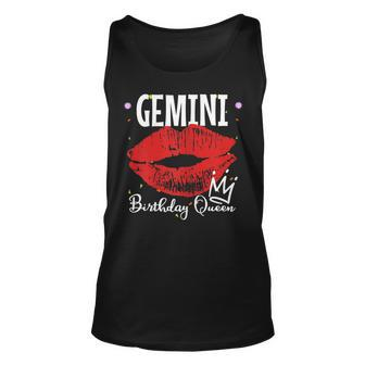 Womens Gemini Birthday Queen Unisex Tank Top | Mazezy DE