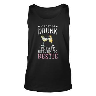 Womens If Lost Or Drunk Please Return To Bestie Matching Unisex Tank Top | Mazezy CA
