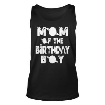 Womens Mom Of The Birthday Astronaut Boy And Girl Space Theme Unisex Tank Top - Seseable