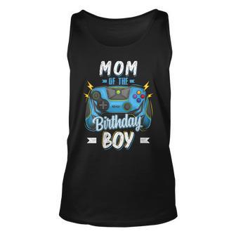 Womens Mom Of The Birthday Boy Matching Family Video Gamer Party Unisex Tank Top - Seseable