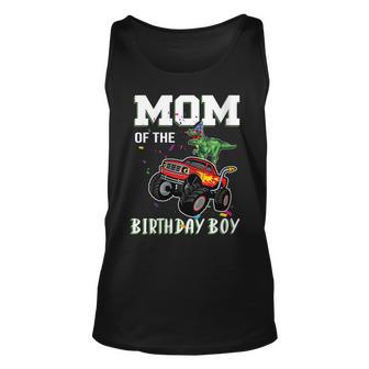 Womens Mom Of The Birthday Boy Your Funny Monster Truck Birthday Unisex Tank Top - Seseable