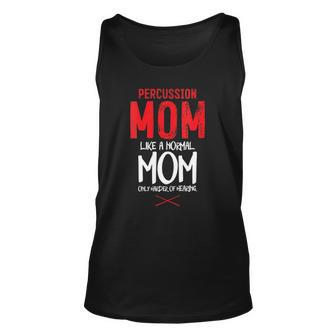Womens Percussion Instrument Drummer Mom Percussion Mom Unisex Tank Top | Mazezy