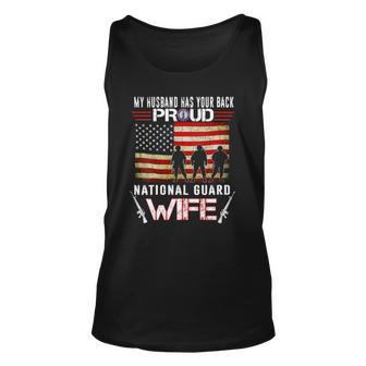 Womens Proud Army National Guard Wife US Military Gift Unisex Tank Top | Mazezy