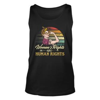 Womens Rights Are Human Rights Feminism Protect Feminist Unisex Tank Top | Mazezy