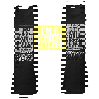 Womens Senior Citizen Deaf Old People Hard Of Hearing Unisex Tank Top - Thegiftio UK
