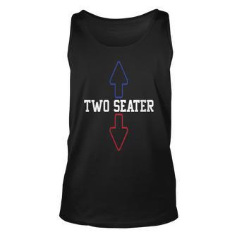 Womens Two Seater 4Th Of July American Flag For Boys Men Dad Joke Unisex Tank Top - Seseable
