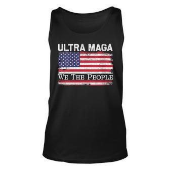 Womens We Are The People Men And Women Vintage Usa Flag Ultra Mega Unisex Tank Top - Seseable