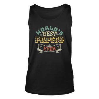 Worlds Best Papito Ever Awesome Papito Unisex Tank Top | Mazezy