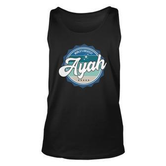 Worlds Greatest Ayah Indonesian Dad Unisex Tank Top | Mazezy