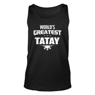 Worlds Greatest Tatay - Filipino Flag Unisex Tank Top | Mazezy
