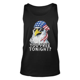 You Free Tonight Eagle American Flag 4Th Of July Sunglasses Unisex Tank Top - Seseable