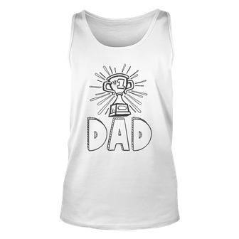 Mens Mens 1 Dad Coloring Tee Diy Fathers Day Idea Tank Top | Mazezy