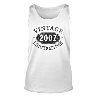 15 Years Old 15Th Birthday Boys Girls Teen Limited 2007 Birthday Party Tank Top | Mazezy