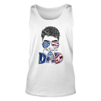 4Th Of July American Flag Dad Life Patriotic Dad Daddy Unisex Tank Top - Seseable