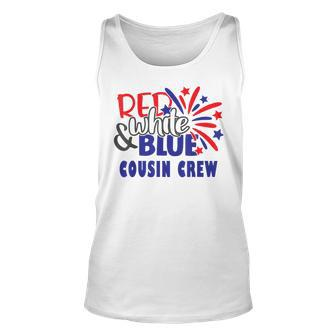 4Th Of July Cousin Crew Red White And Blue Cousin Crew Funny Unisex Tank Top - Seseable