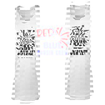 4Th Of July Cousin Crew Red White And Blue Cousin Crew Funny Unisex Tank Top | Seseable CA