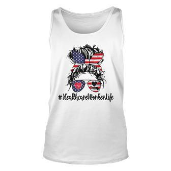 4Th Of July Healthcare Worker Life Nurse Day Cma Cna Funny Unisex Tank Top - Seseable