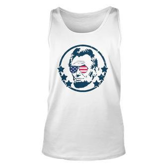 Abraham Lincoln 4Th Of July Usa Tee Gift Unisex Tank Top | Mazezy DE