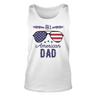 All American Dad 4Th Of July V2V3 Unisex Tank Top - Seseable